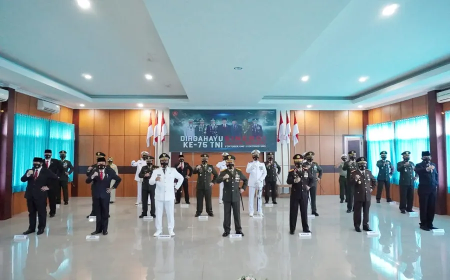 Plt Gubernur Dedy Sampai Apresiasi atas Sinergi TNI Selamanya Di HUT TNI ke 75
