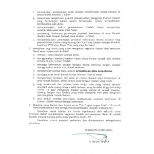 Ini Isi SE Walikota Bengkulu Tentang Panduan Penyelenggaraan Kegiatan Ibadah dan Perayaan Natal Yang Wajib Dipatuhi