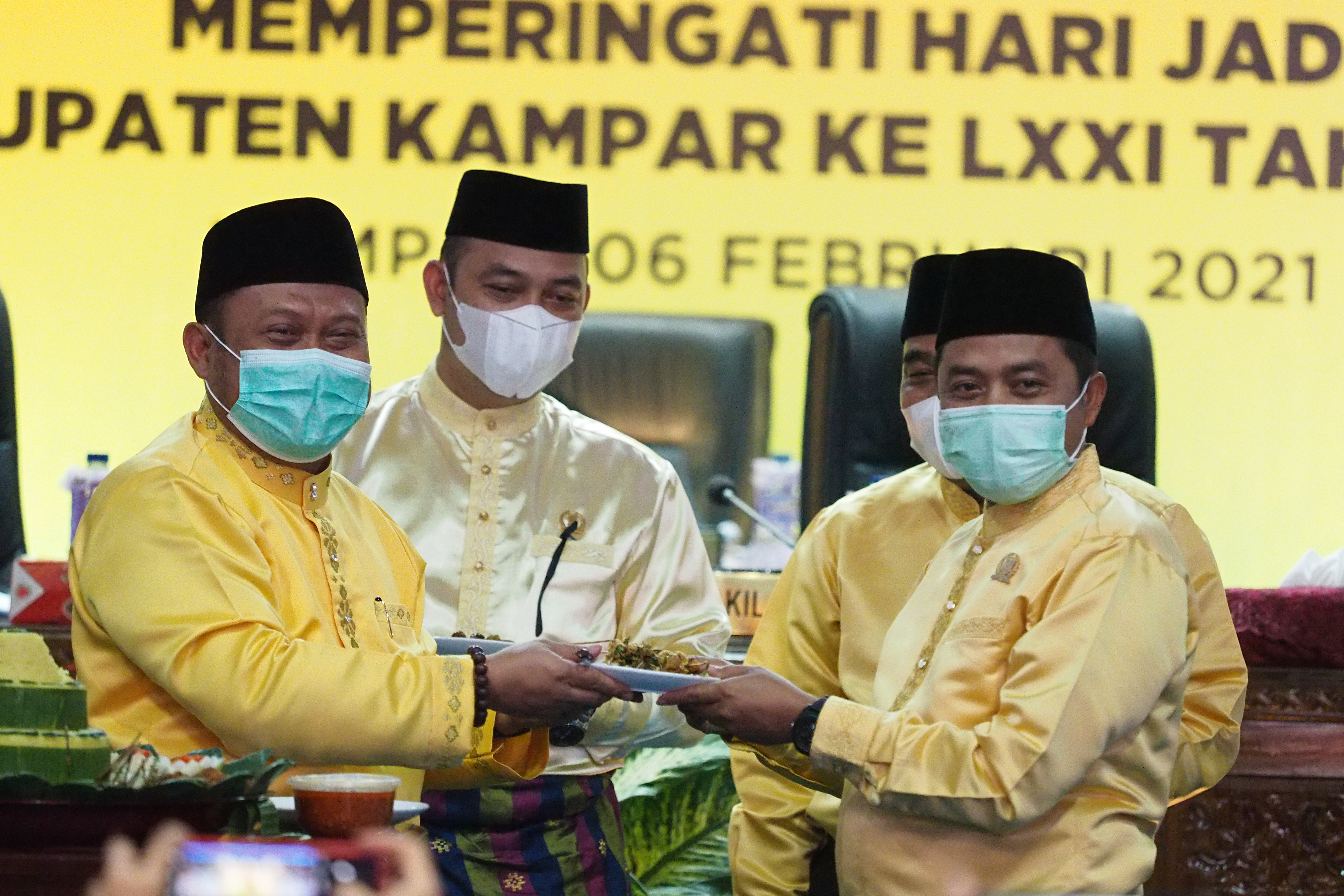 HUT ke-71 Kabupaten Kampar Tetap Mematuhi Protokol Kesehatan