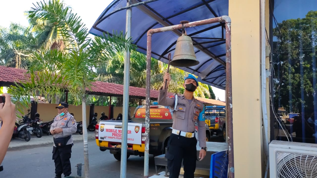 Polres Bengkulu Gelar Simulasi Sispam Mako 