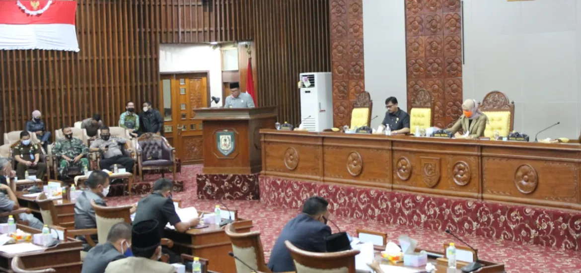 DPRD Provinsi Bengkulu Gelar Rapat Paripurna Agenda Penyampaian Nota Penjelasan Gubernur Bengkulu Tentang RAPBD-P TA 2020