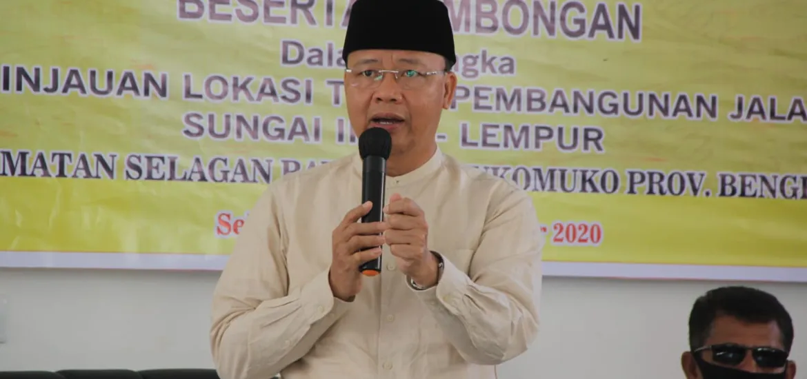 Gubernur Bengkulu Tinjau TMMD Pembangunan Jalan Sungai Ipuh - Lembar
