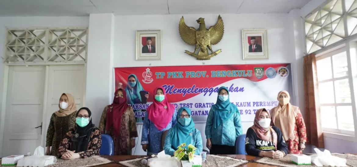 TP PKK Provinsi Bengkulu Gelar Rapid Test Gratis Bagi Perempuan untuk Sambut Hari Ibu