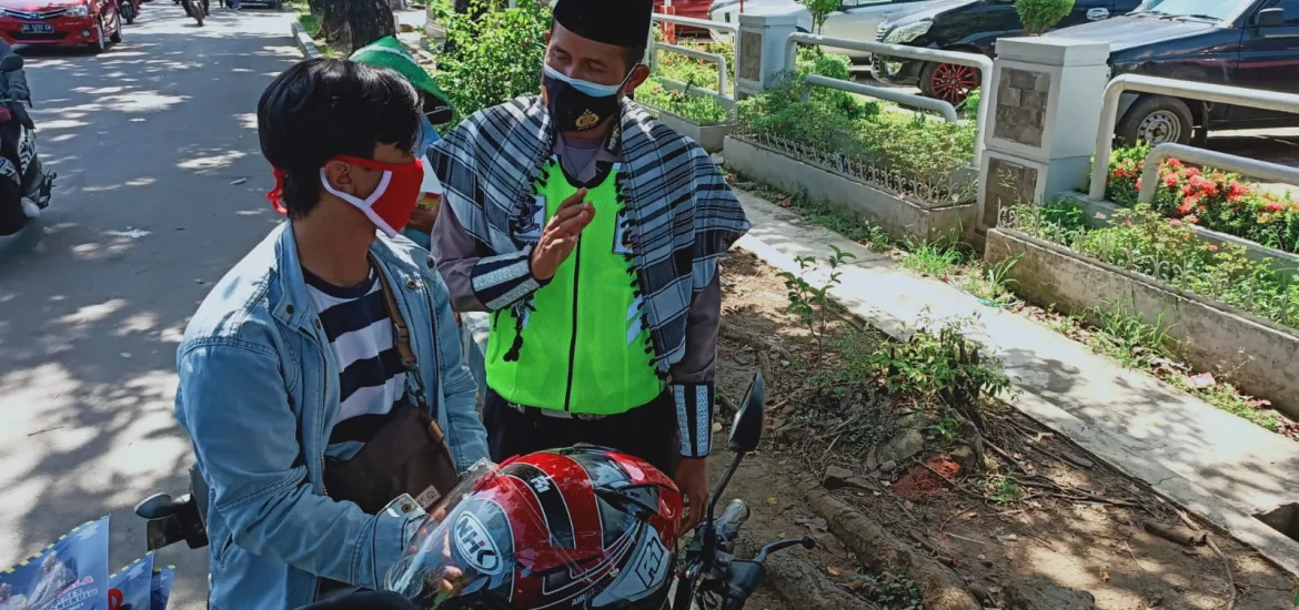 Himbau Taati Aturan Lalu Lintas dan Prokes, Polres Bengkulu Hadirkan Da’i Polantas