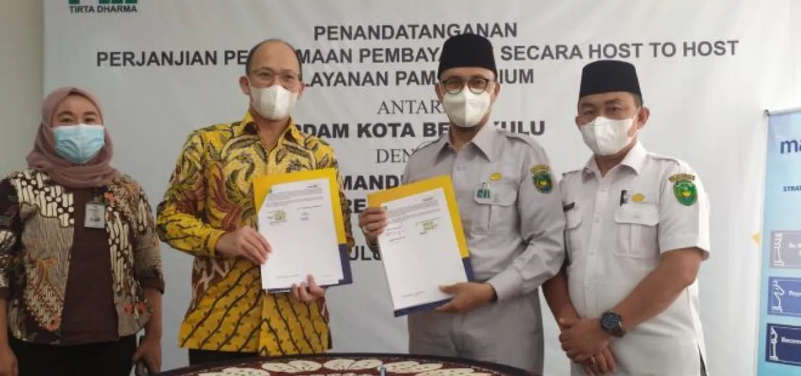 Permudah Pelanggan Membayar Tagihan Air, PDAM Gelar MoU dengan Bank Mandiri
