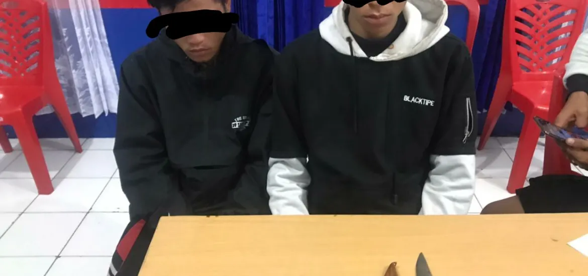 Patroli Jalur Rawan, Polres Rejang Lebong Amankan 2 Warga Bawa Narkoba dan Sajam