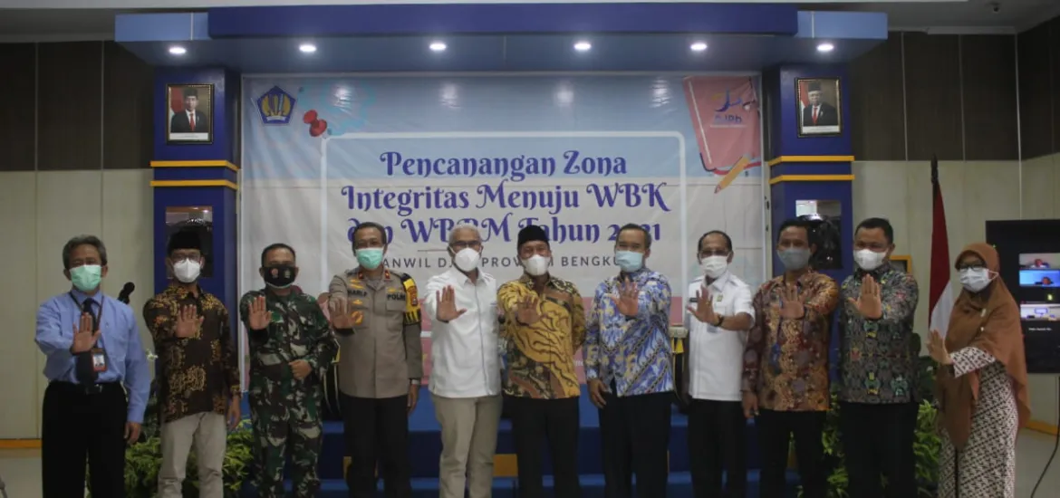 Pemerintah Provinsi Bengkulu Apresiasi Pembangunan Zona Integritas Menuju Wilayah Bebas Korupsi