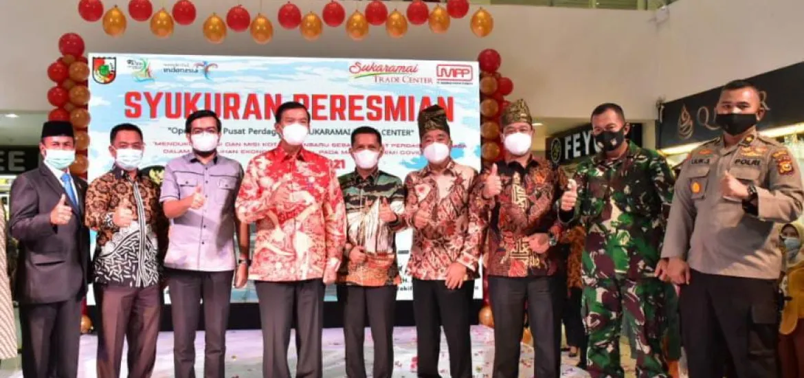 Hadiri Peresmian Sukaramai Trade Center, Ginda Burnama: Ikon Terbaik Kota Pekanbaru Dibuka Kembali