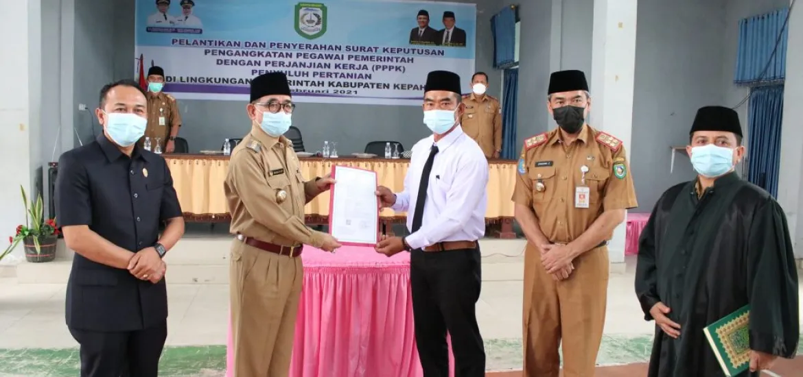 Bupati Kepahiang Serahkan SK PPPK Bidang Pertanian
