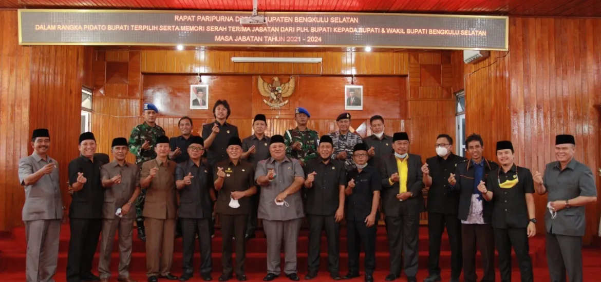 Rapat Paripurna DPRD BS Agenda Penyampaian Pidato Bupati Terpilih Periode 2021-2024