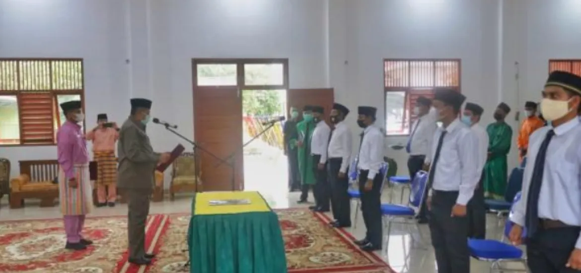 Lantik Anggota Bapekam, Bupati Alfedri berharap bisa bersinergi dengan Pemerintah Kampung