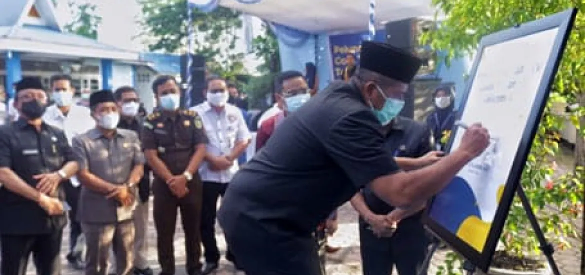 Bupati Siak Alfedri Luncurkan Siak TV Goes Satelit Telkom 4