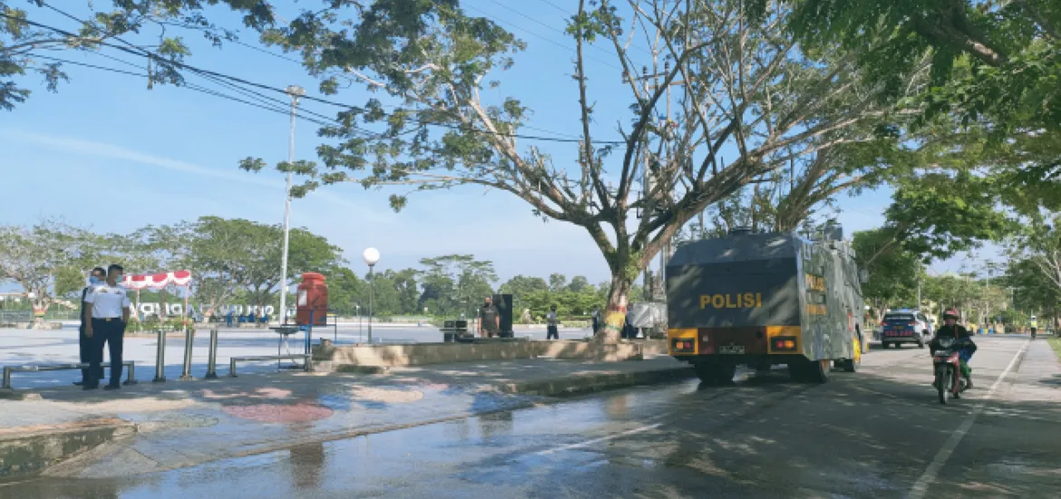 Siak Urutan ke-3 Covid-19 di Riau, Wilayah Pusat Objek Wisata Disirami Disinfektan