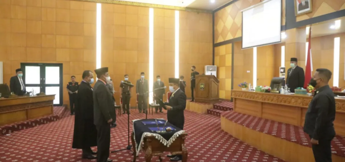 Pelantikan PAW Anggota DPRD Siak, Marihot Lumban Tobing Dilaksanakan Sesuai Prokes