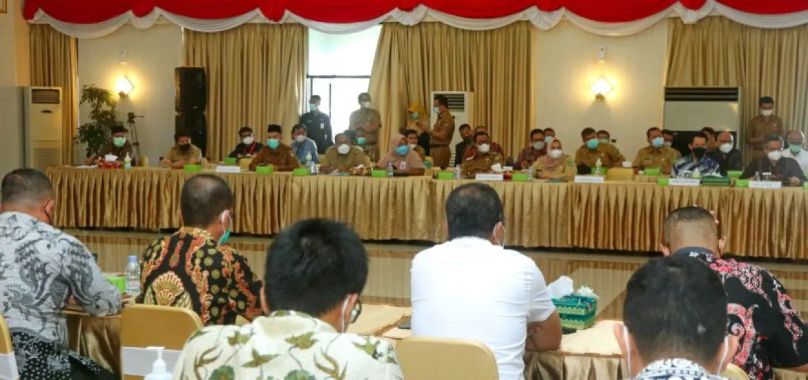 Bupati Siak Alfedri hadiri Rapat koordinasi dalam rangka Alih Kelola Blok Rokan dari perusahaan PT Chevron kepada PT. Pertamina Hulu Rokan