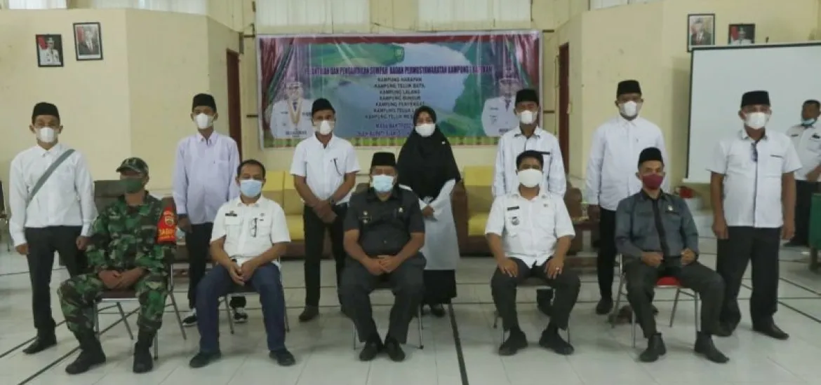 Lantik 49 anggota Bapekam se-Kecamatan Sungai Apit, ini harapan Alfedri.