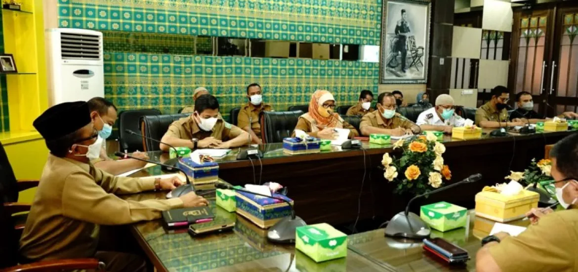 Pelantikan Bupati dan Wakil Bupati Siak Terapkan Prokes Ketat