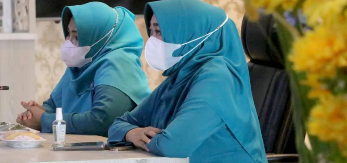 Rasidah ikuti pelantikan pengurus TP PKK Pusat secara Virtual
