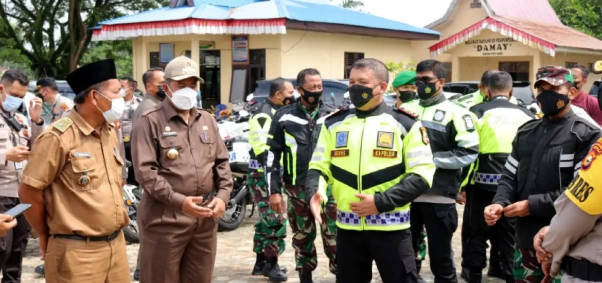 Bupati Siak-Kapolda Riau Tinjau Vaksinasi Warga Jati Mulya