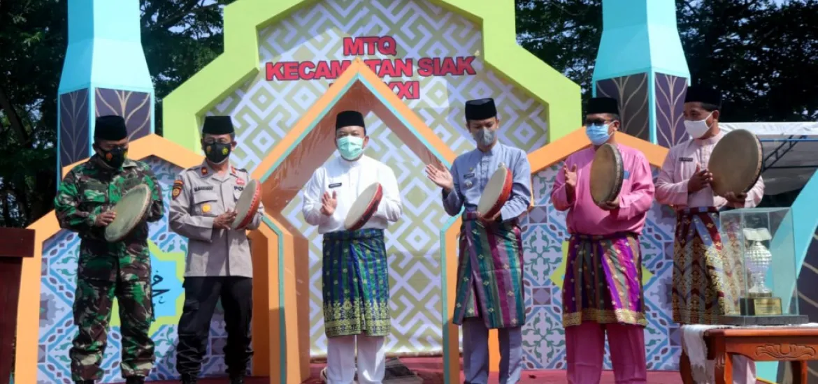 Wabup Husni Membuka Secara Resmi MTQ XXI Tahun 2021 Tingkat Kecamatan Siak