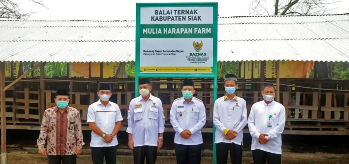 Bersama Wabup Siak, Baznas Kembali Salurkan Dana Zakat di Kec.Dayun