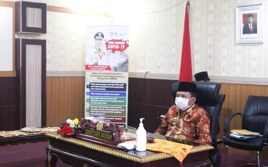Pemprov Bengkulu Ikuti Rakor Kebijakan Penyusunan APBD 2021 dan Sepakati Kebijakan Pemerintah Pusat