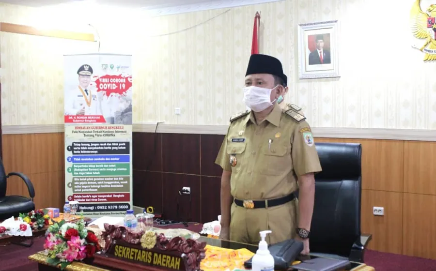 Ikuti Peringatan Hari Pahlawan secara Virtual, Sekretaris Daerah Provinsi Bengkulu Hamka Sabri: Mari Perkuat Persatuan dan Kesatuan