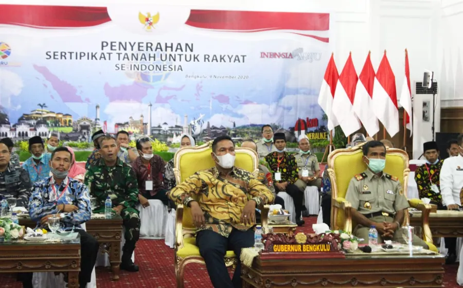 26 Ribu Seritifikat Tanah Dibagikan untuk Masyarakat Di Provinsi Bengkulu