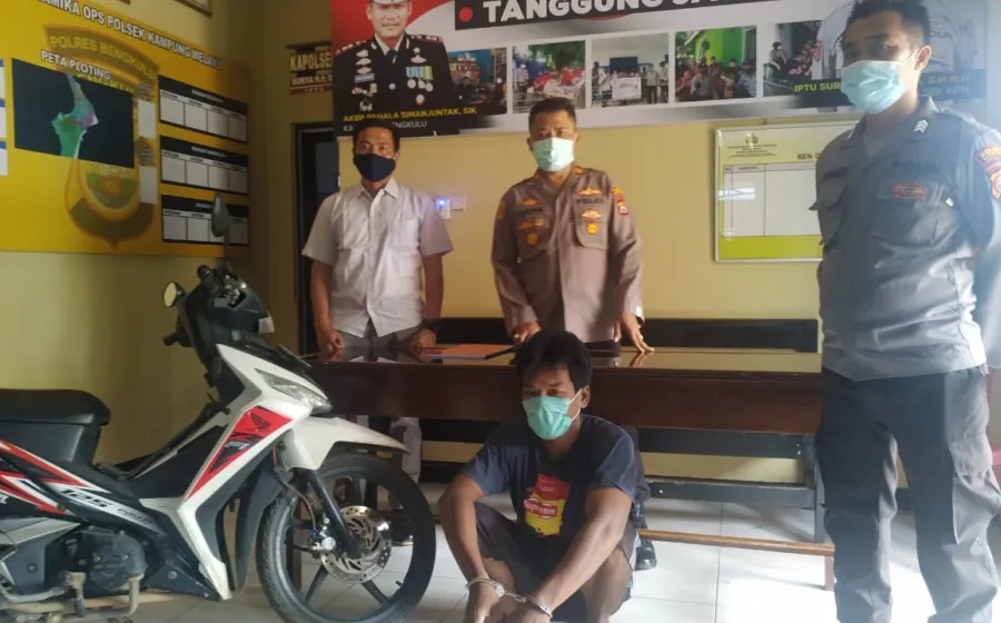 Warga Bumi Ayu Ditangkap Polisi, Pinjam Motor Teman Sampai 9 Bulan