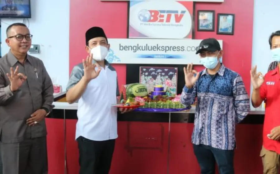 Wawali Bengkulu Dedy Menyampaikan Apresiasi Kepada BE TV di HUT Ke-7