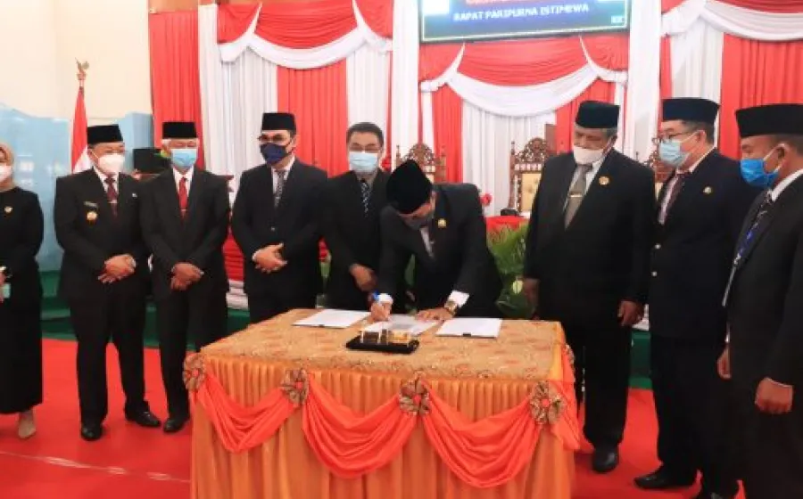 DPRD Rejang Lebong Gelar Rapat Paripurna Pemberhentian dan Pengangkatan Bupati-Wabup Terpilih