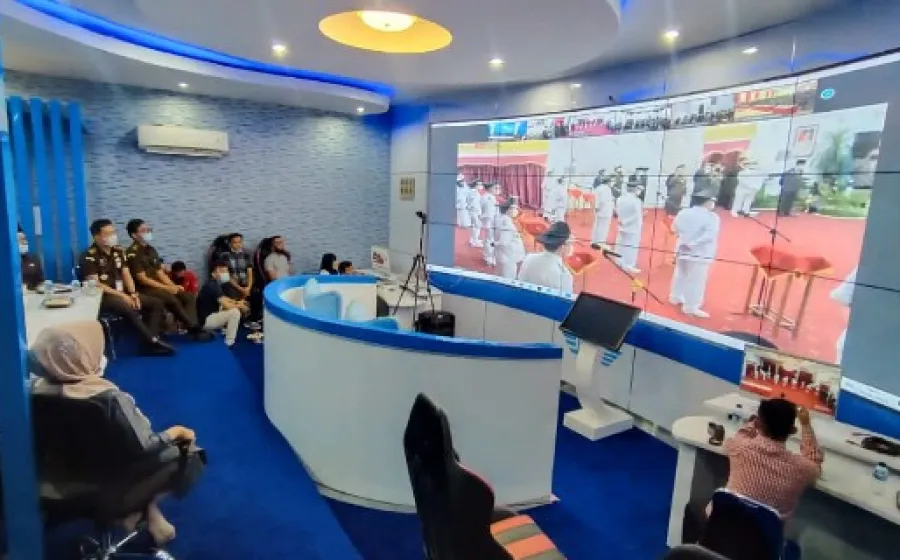 Bupati dan Wakil Bupati Lebong Dilantik, FKPD Hadir Secara Virtual
