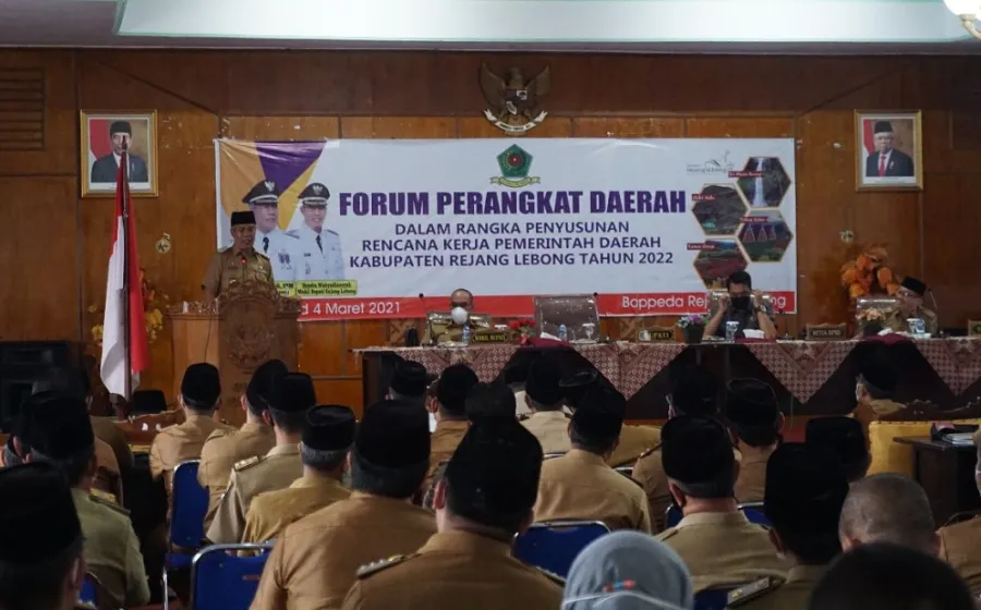 Dalam Rangka Penyusunan Rencana Kerja Pemerintah Daerah Kabupaten RL Tahun 2022, Bupati Syamsul Buka Rapat Forum Perangkat Daerah
