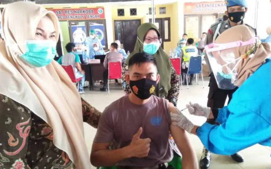 226 Personel Polres Dapat Vaksin Covid – 19, 25 Personel Ditunda