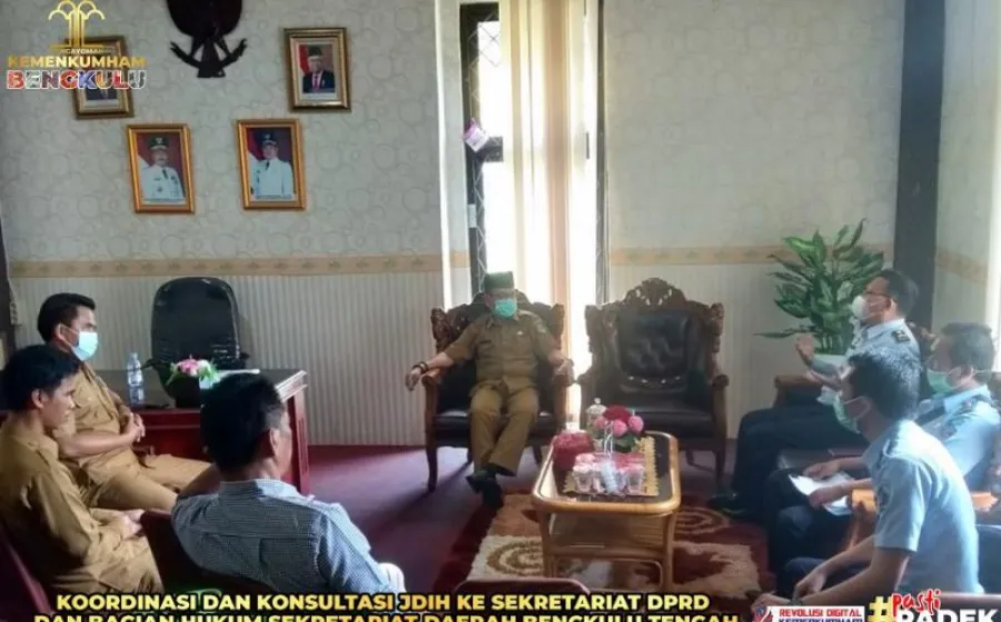 Kanwil Kemenkumham Lakukan Koordinasi dan Konsultasi JDIH Ke Sekretariat DPRD Benteng