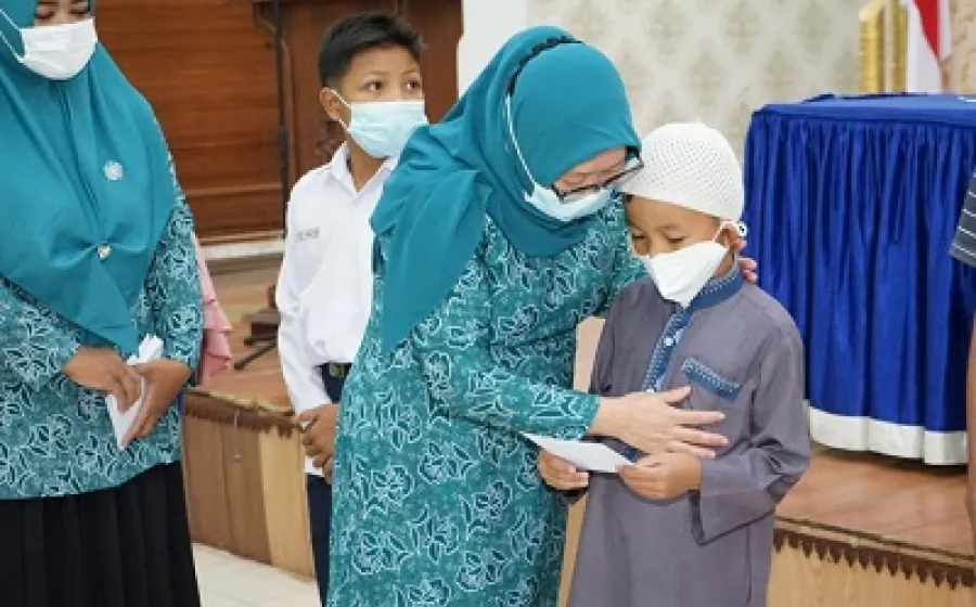 TP-PKK Kabupaten Bengkalis Santuni 30 Anak Yatim di Mandau