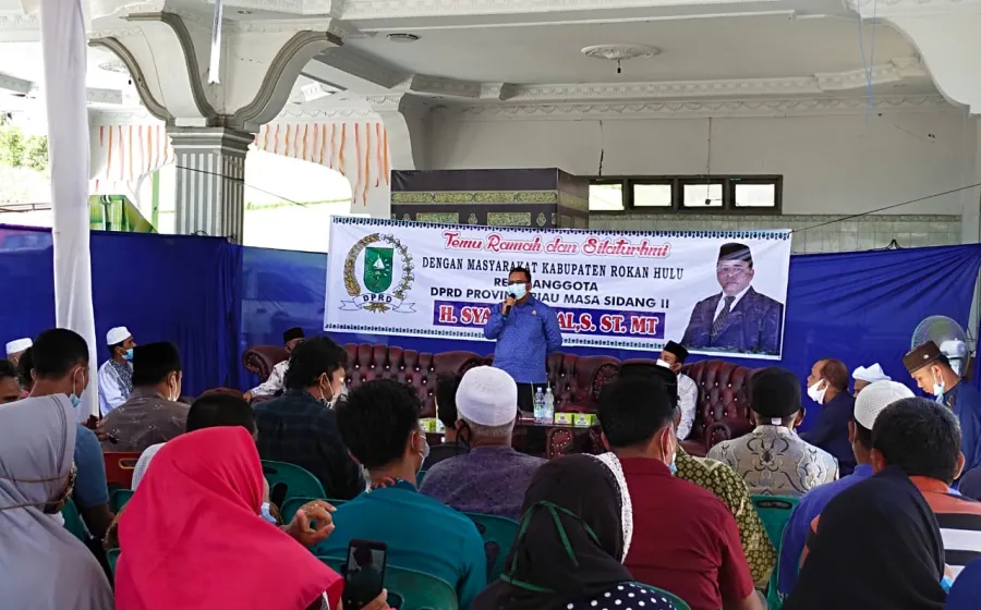 Dewan Provinsi Riau Syamsurizal Reses di Desa Suka Maju