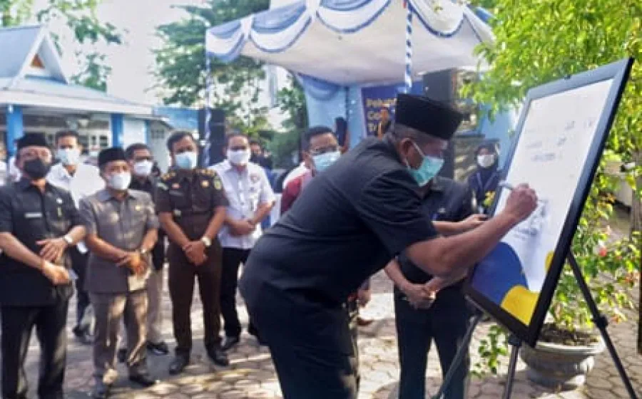 Bupati Siak Alfedri Luncurkan Siak TV Goes Satelit Telkom 4