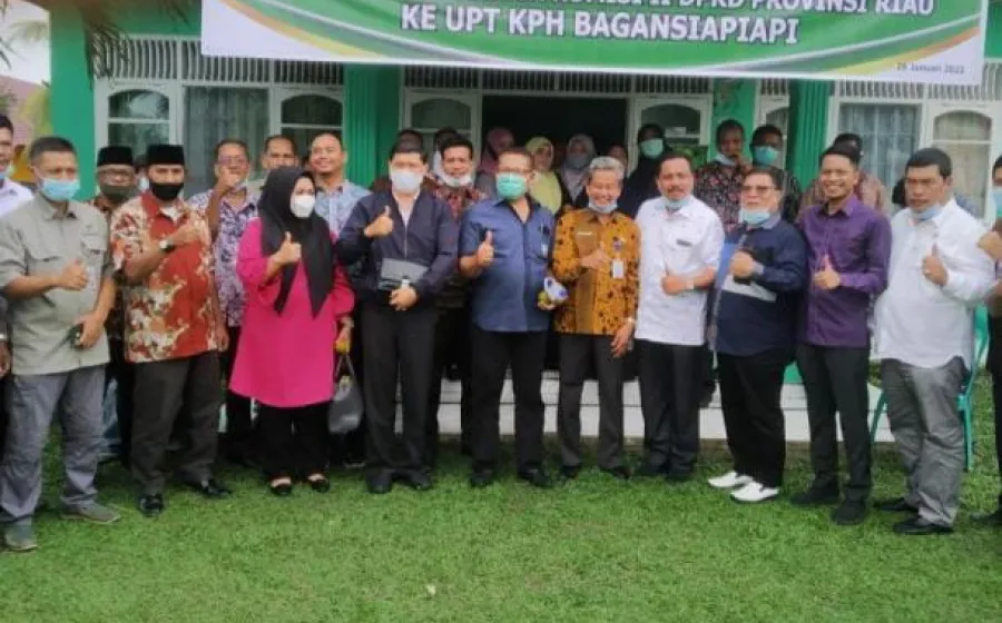 Komisi II DPRD Provinsi Riau Kunjungi UPT Kesatuan Pengelolaan Hutan Bagansiapiapi