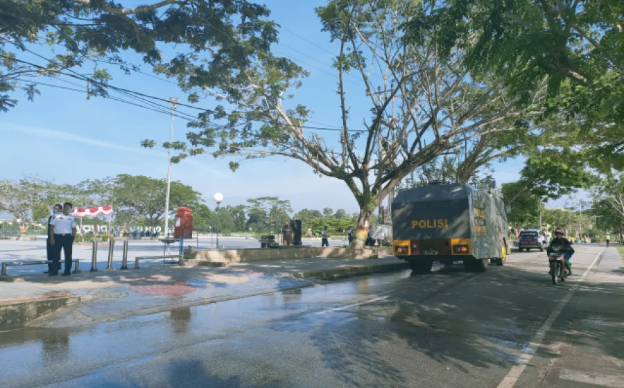 Siak Urutan ke-3 Covid-19 di Riau, Wilayah Pusat Objek Wisata Disirami Disinfektan