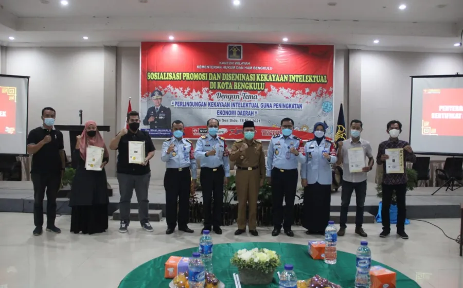 Pemprov Bengkulu Terus Dorong Optimalisasi Sertifikat KI Produk Unggulan Daerah