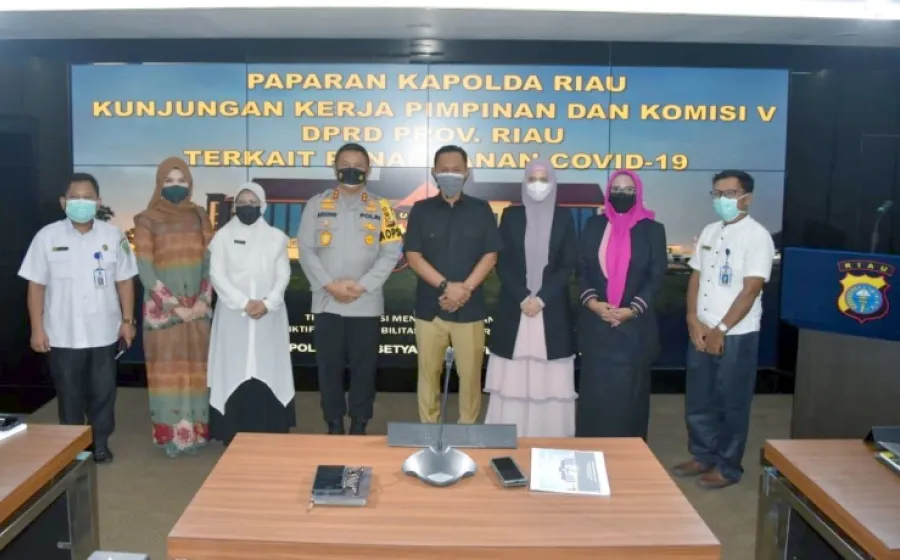 Komisi V DPRD Riau Melakukan Kunjungan Kerja ke Mapolda Provinsi Riau