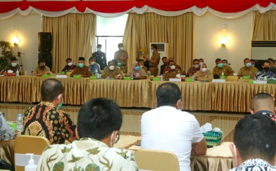 Bupati Siak Alfedri hadiri Rapat koordinasi dalam rangka Alih Kelola Blok Rokan dari perusahaan PT Chevron kepada PT. Pertamina Hulu Rokan