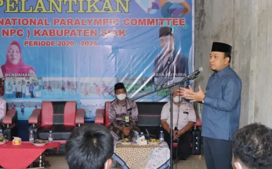 Wabup Husni Merza Hadiri Pelantikan Pengurus NPC Kabupaten Siak