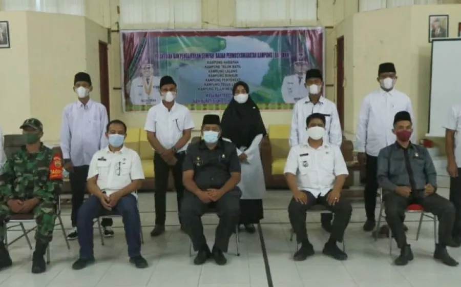 Lantik 49 anggota Bapekam se-Kecamatan Sungai Apit, ini harapan Alfedri.
