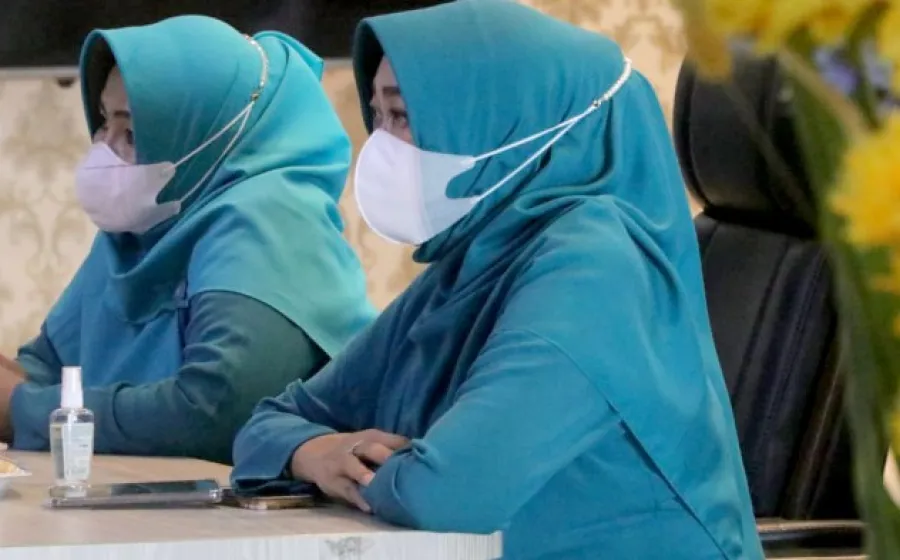 Rasidah ikuti pelantikan pengurus TP PKK Pusat secara Virtual