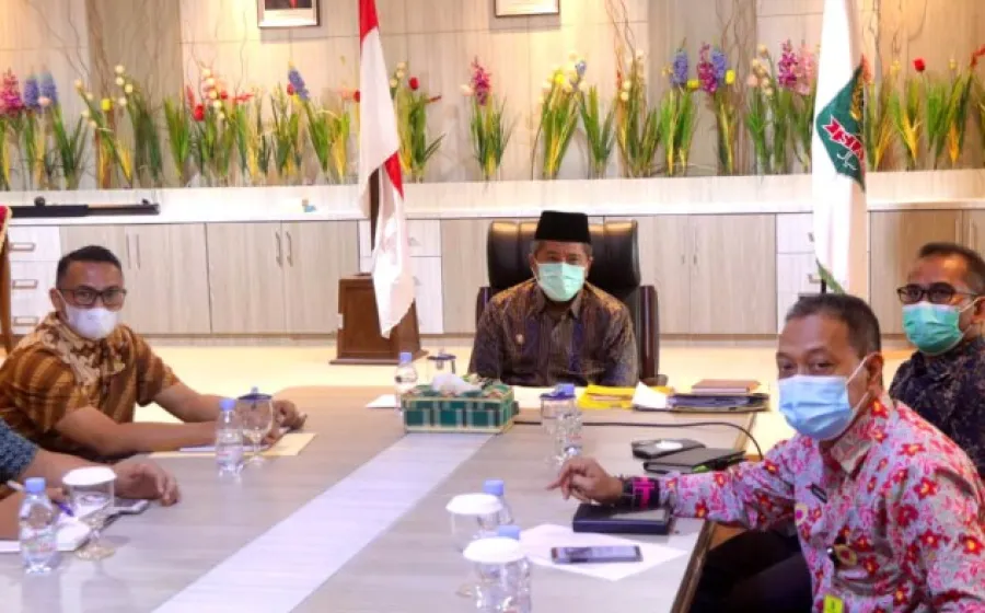 Bupati Siak Bersama Gubernur Riau Dan Ombudsman RI Perwakilan Riau Laksanakan Workshop Penilaian Kepatuhan