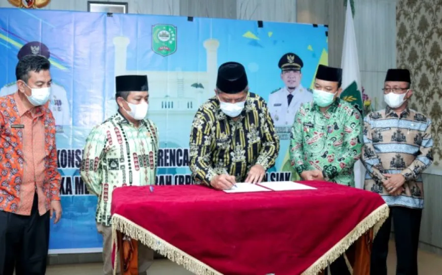 Bupati Siak H. Alfedri buka Forum Konsultasi Publik Rancangan RPJMD Kabupaten Siak tahun 2021-2026