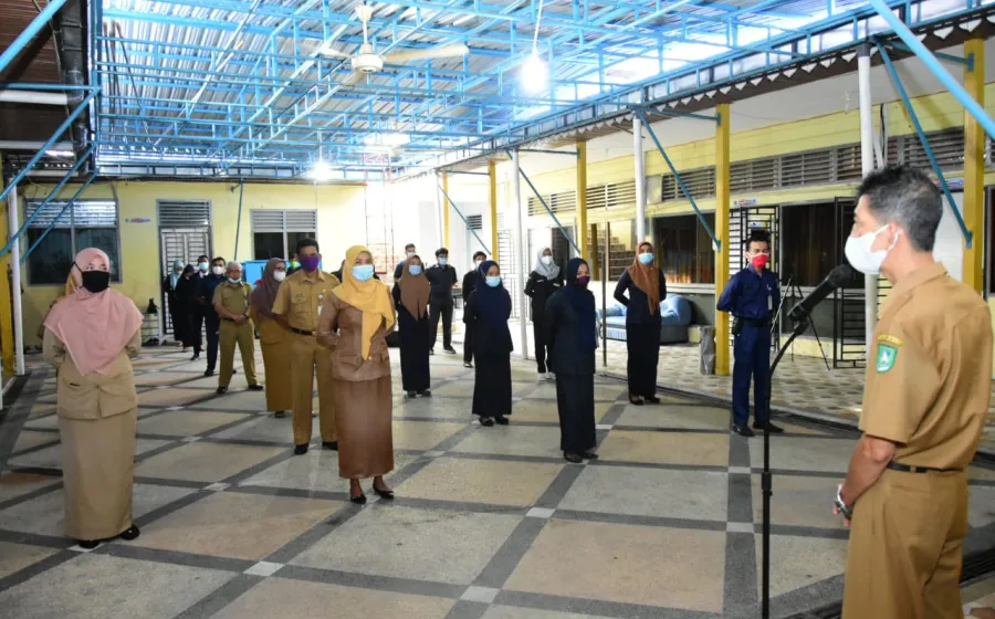 Kadis Kominfotik Bengkalis Pimpin Apel Perdana Setelah Masa Pendemi Covid-19