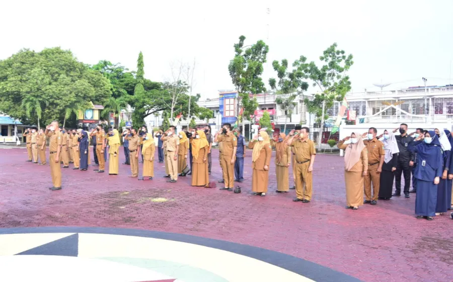 Pemerintah Kabupaten Bengkalis Gelar Apel Perdana Setelah Pandemi Covid-19